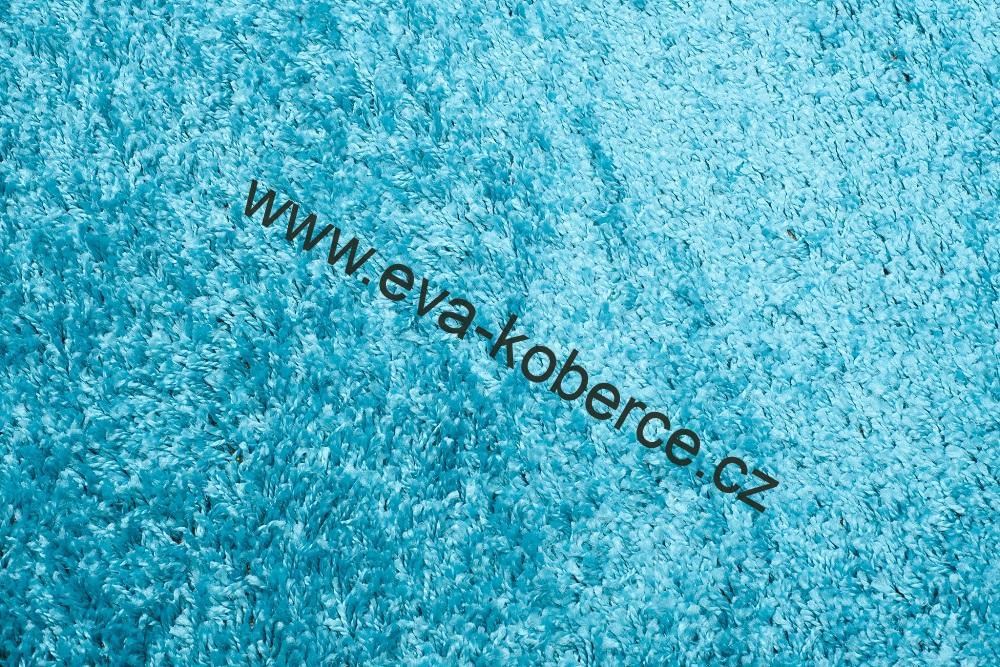 Kusový koberec Shaggy Parisian modrý 140 x 200cm